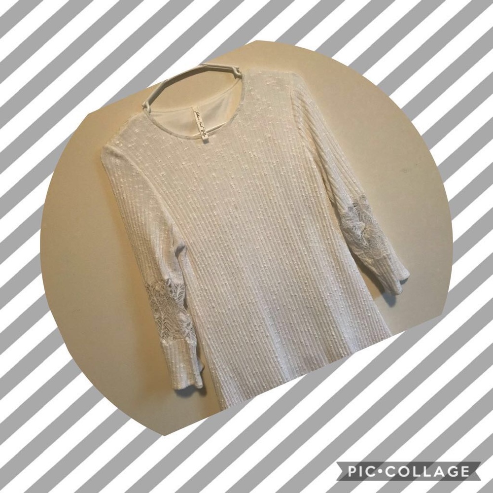 Sweater machine knitted dress or top